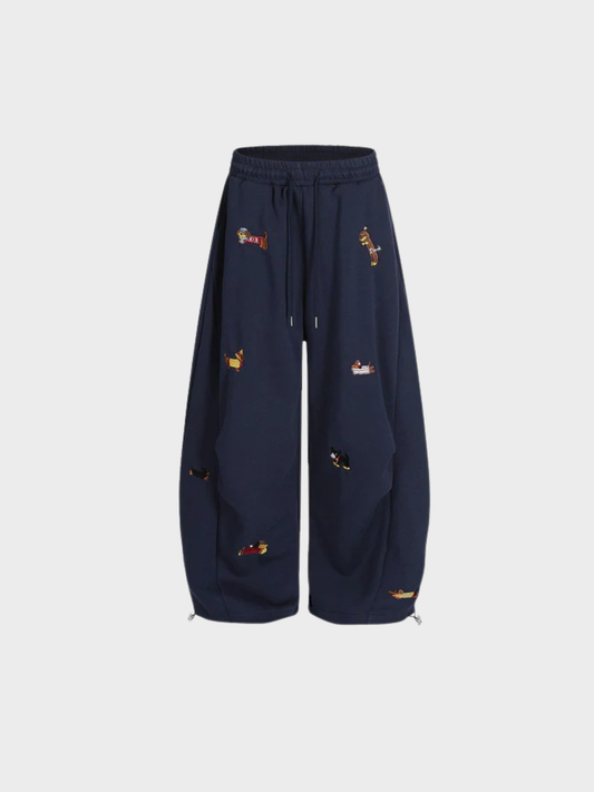 Embroidered Pet Sweatpants
